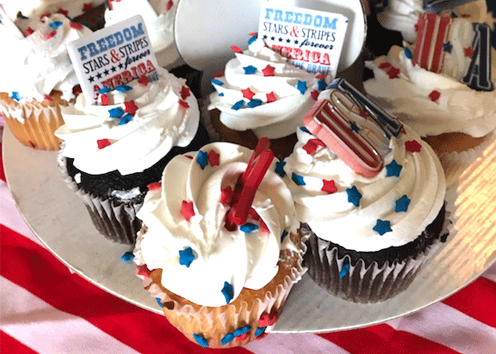 Freedom 4th of July Cupcakes